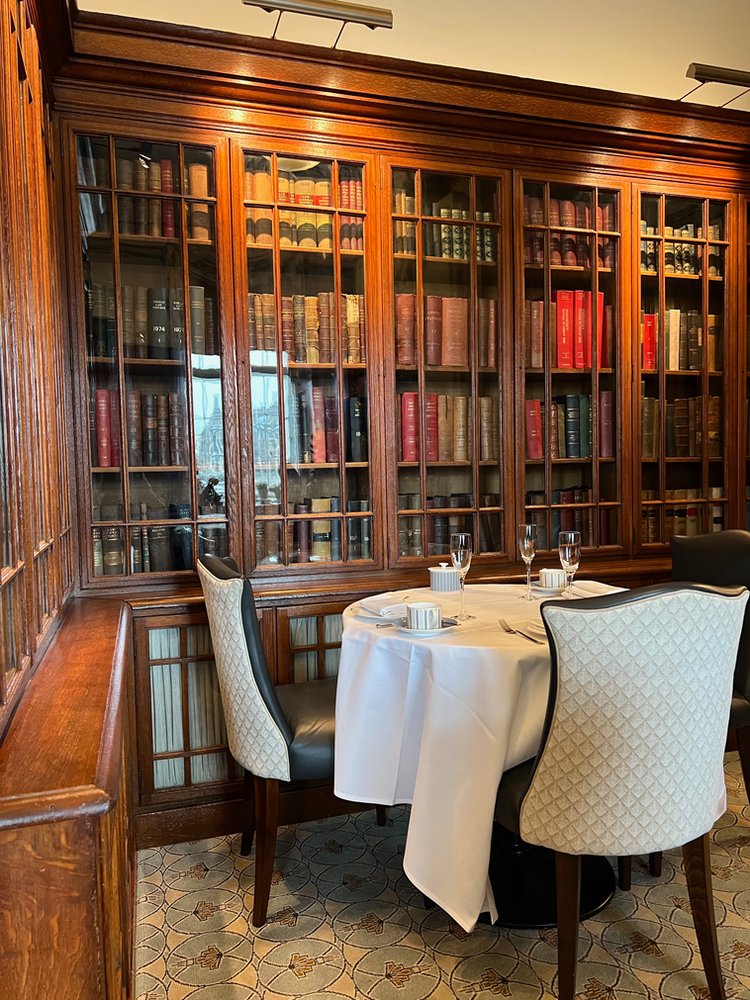 Afternoon tea at The Library at County Hall in London. unique afternoon tea london themed afternoon tea london sketch tea london library tea