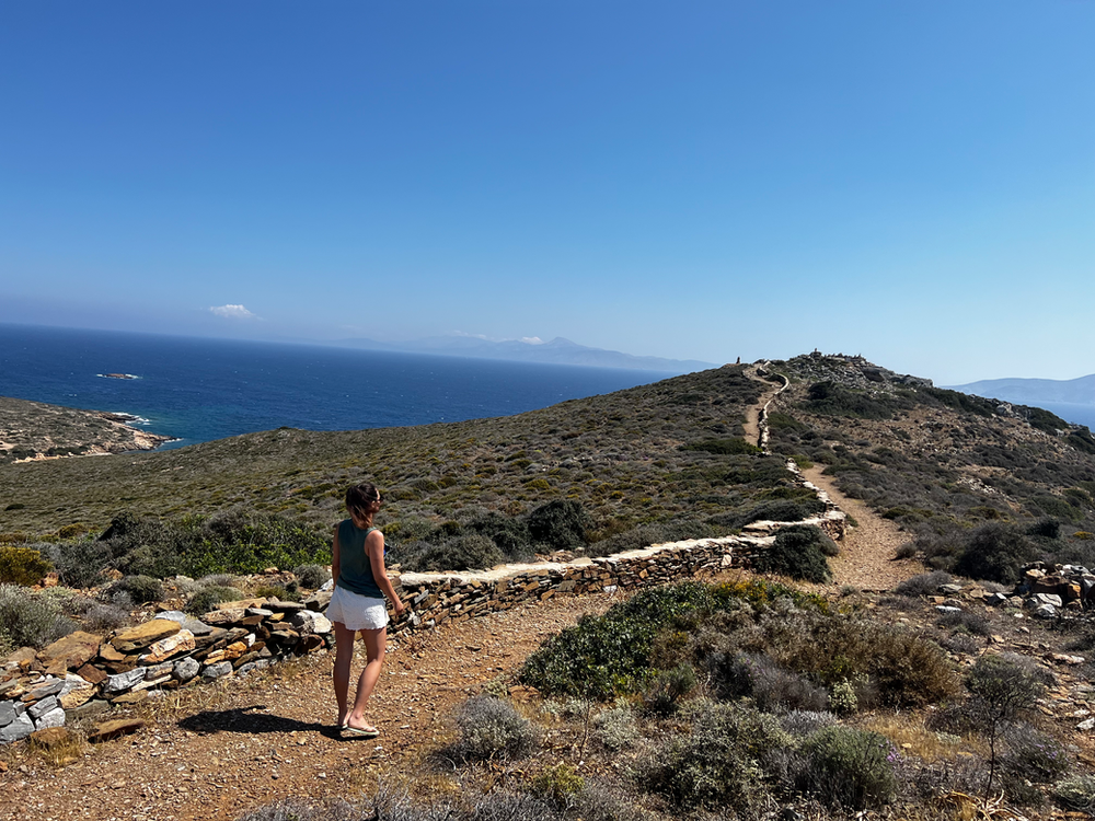 The easy coastal path to get to Homer's tomb on Ios homer's tomb ios island greece homer's odyssey death of homer