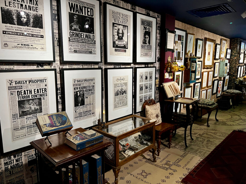 house of minalima harry potter shops in london basement marauders map floor