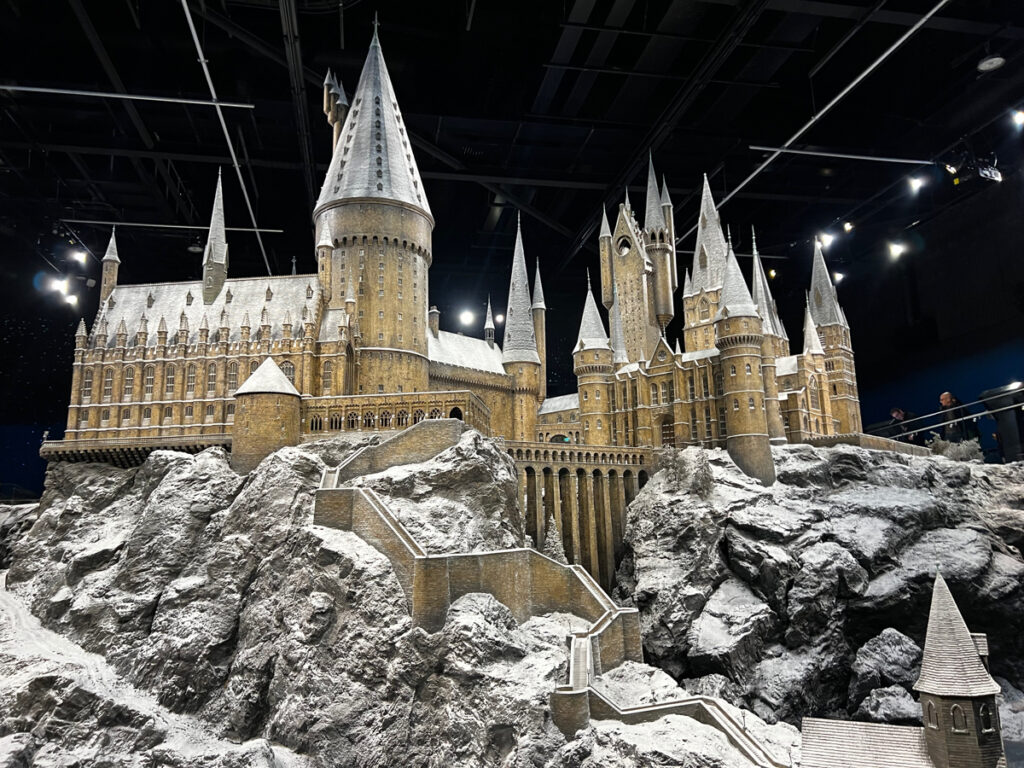 hogwarts castle model at harry potter studio tour london
