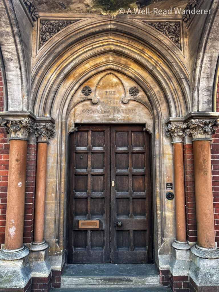 entrance to fitzroy memorial library in lewes uk