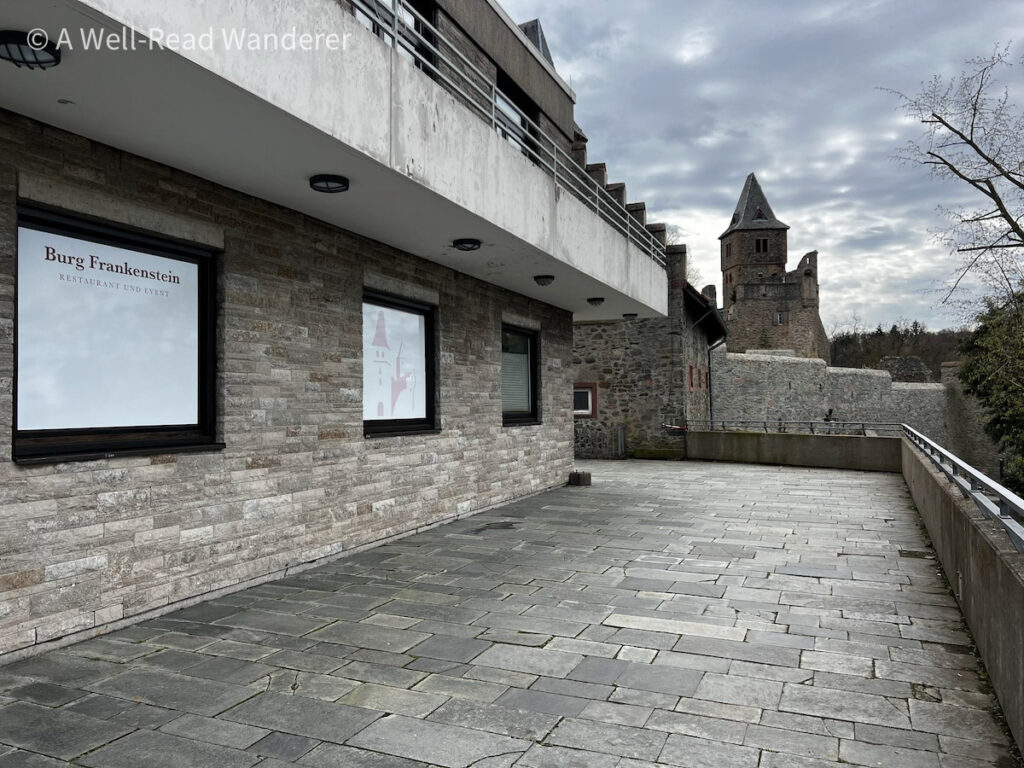 the restaurant at frankenstein castle in germany