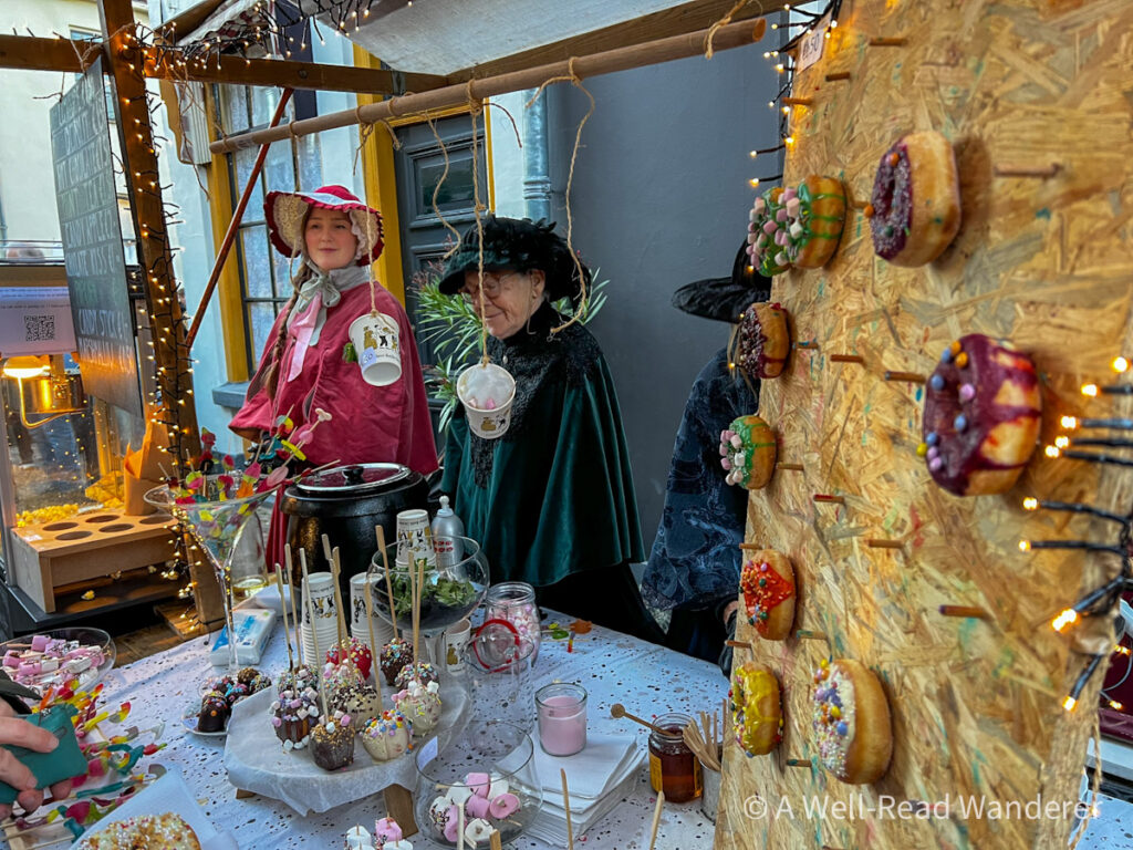 food for sale at dickens festival in the netherlands