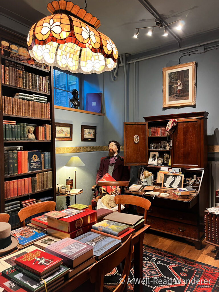 charles dickens in his study at the dickens kabinet museum in deventer