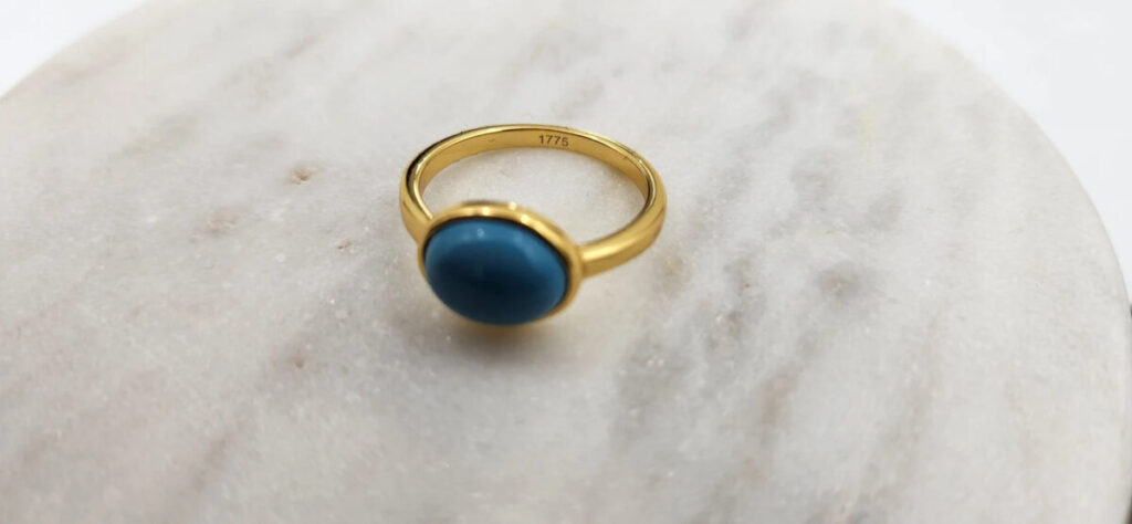 jane austen ring gold ring with turquoise