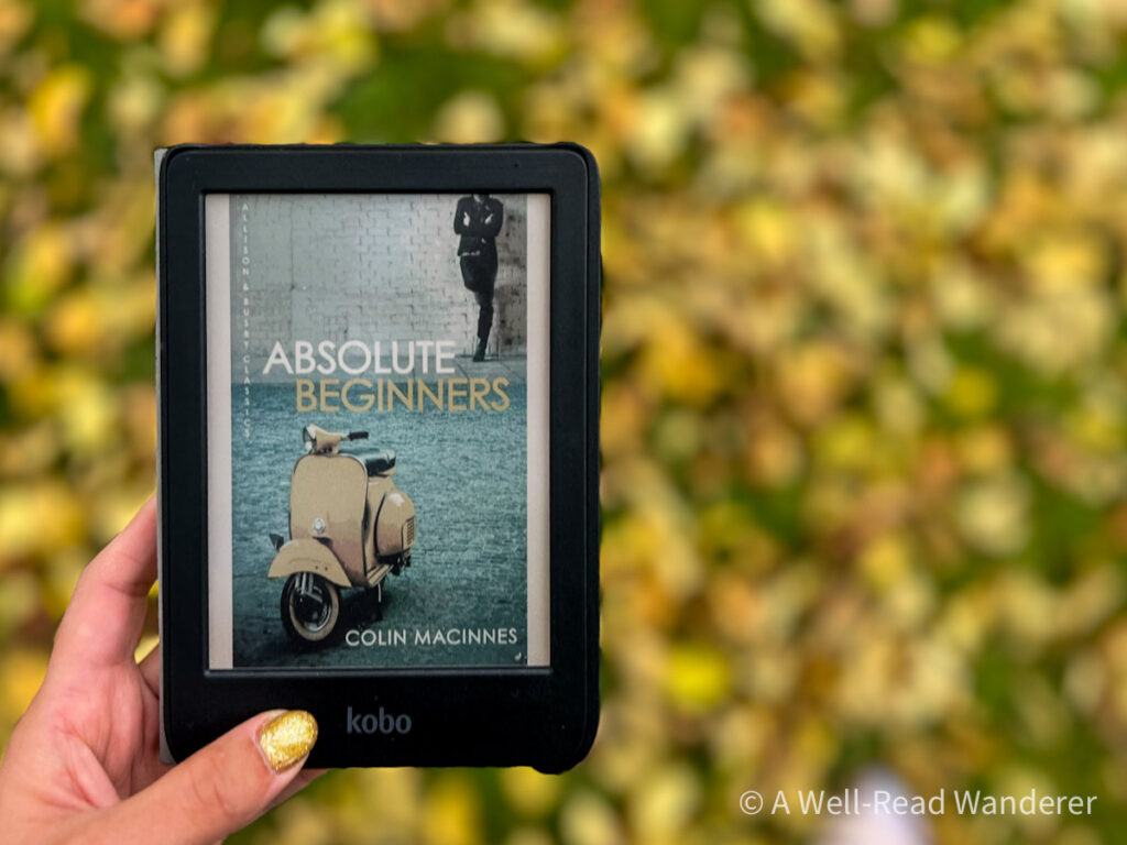 kobo clara colour 2 ereader held over fall leaves